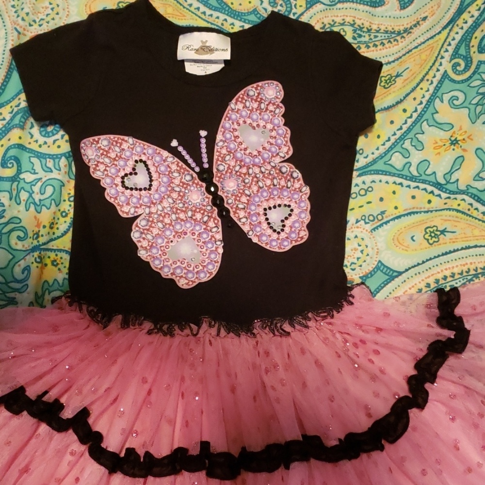 Sparkle and shine adorable butterfly dres